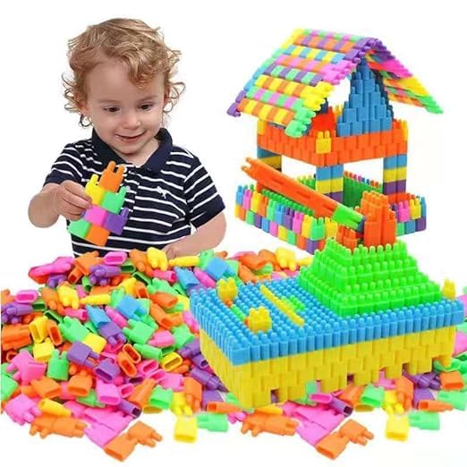 Image of Building Block Toy || Creative Educational Toys || Colorful Plastic Building and Construction Toys (Include 100 Cap) (504)