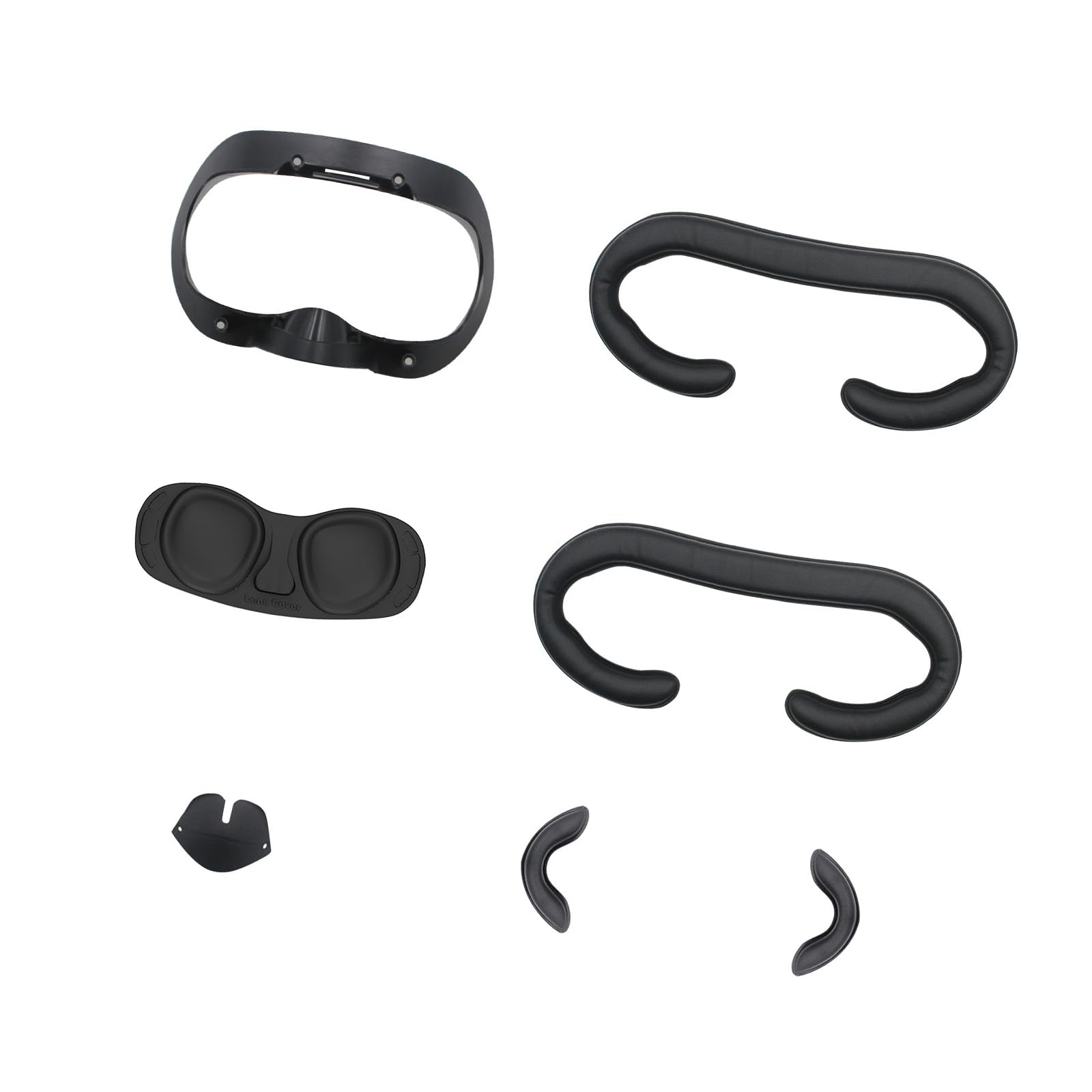 1 set di cuscinetti ergonomici per cuffie con pelle PU traspirante e imbottitura in schiuma antiscivolo, cuffie comode da indossare, imbottitura in memory foam