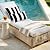Pcinfuns Outdoor/Indoor Lumbar Pillows,Fluffy Water Repellent Throw Pillow,Decorative Patio Lumbar Cushions for Home Patio Coach Sofa Use,Black White Stripe,12×20 Inch,Pack of 2