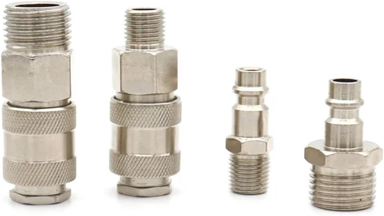 Pneumatic Fitting 1/4 3/8 1/2 Male Threaded Quick Push Coupling Connector Coupler For Air Compressor(SM,3/8 inch)