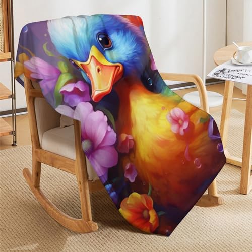 Manta de pato para sofá de microfibra suave ideal para tardes de películas 8