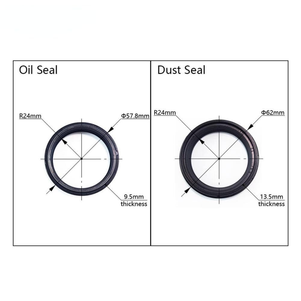 Paraolio forcella moto 48mm compatibile con 125EXC 125SXS 250XCF 300XCW 450XCRW FC250 TC125 TE300(Oil Dust Seal)