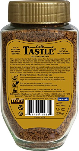 Cafe Tastle Decaffeinated Freeze Dried Instant Coffee, 7.14 Ounce image 4