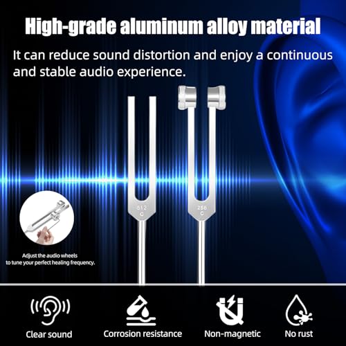 image for Generic Tuning-Forks-for-Healing, Tuning Fork Set Includes 128hz/256hz