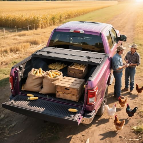 OEDRO Low-Profile Hard Quad-Fold Tonneau Cover for 2020-2026 Silverado 6.9' by OEDRO - Used condition - Image 8