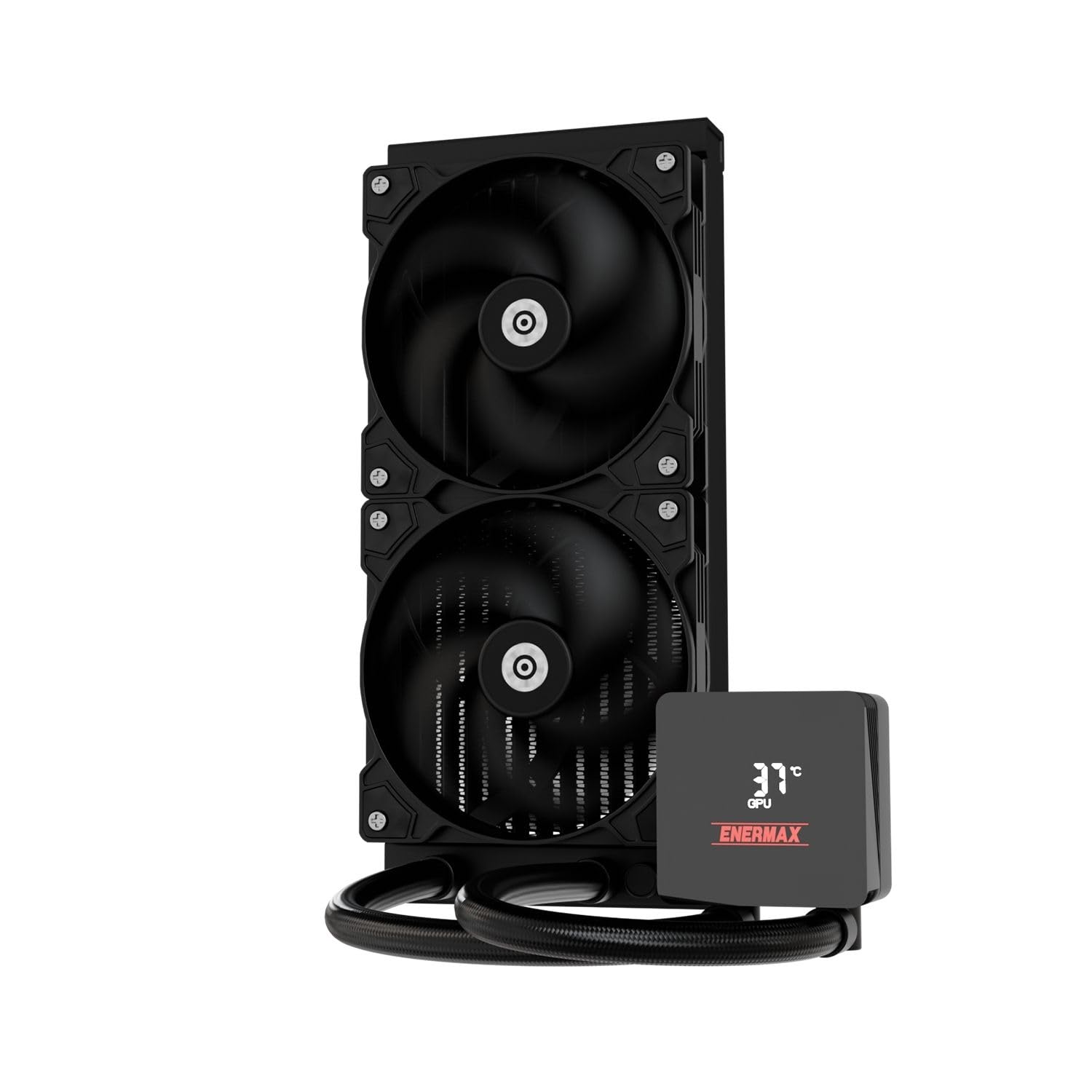 ENERMAX LIQMAX IV 240 mm AIO CPU, raffreddamento ad acqua, Dual Chamber|TDP 360W+|Intel LGA 1851/1700/115x/2066| AMD AM5/AM4 |Display digitale |2 X 120 PWM Performance Flow Fan |ELC-LMIV240-SF