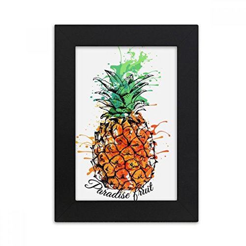 Cadre photo noir DIYthinker orange ananas deco tropicale bureau