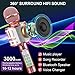 Karaoke Mikrofon, Drahtloses Bluetooth Mikrofon Kinder mit LED, Tragbares Karaoke Maschine zum Singen, Karaoke Mädchen Jungen Spielzeug Geschenke, KTV Lautsprecher Recorder für Smartphone PC
