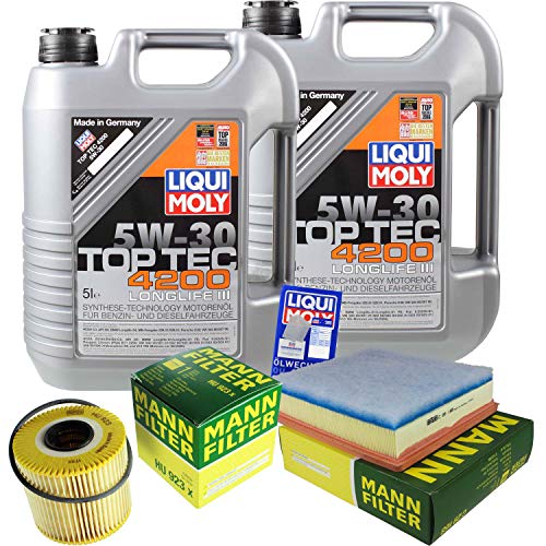 Preisvergleich Produktbild 10L LM Motoröl Top Tec 4200+Mann Filter Nissan Interstar