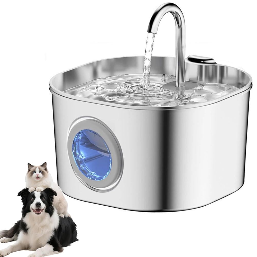 WSGDSG 2.2L Water Fountain for Dog Cat, Water Bowl Dispenser for Pet