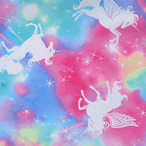 Image of DUSISHIDAN Kid's Girls Swimsuits Cute Rainbow Unicorn Two Piece Tankini Sets Bathing Suits
