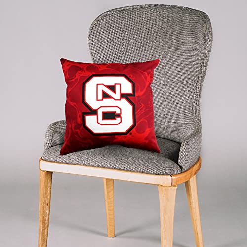 Image of NC State Wolfpack 2 Sided Color Swept Decorative Pillow, 16 inch, Made in The USA