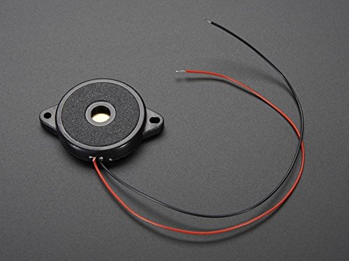 Adafruit Accessories Large Enclosed Piezo Element W/ Wires (1 Piece) #TOP2