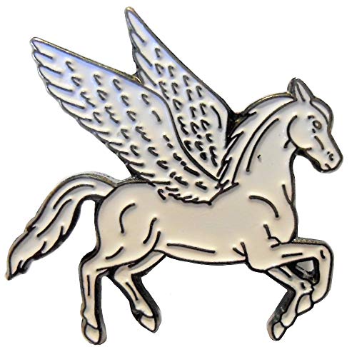 B4B Pegasus - Insignia de Metal esmaltada con diseño de Caballo Alado Griego