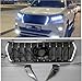 2018-2021 Led Abs Grille Racing Grills Auto Accessories Bumper Mesh Mask Cover Compatible for Prado Fj150 2018-2021(Full Black)