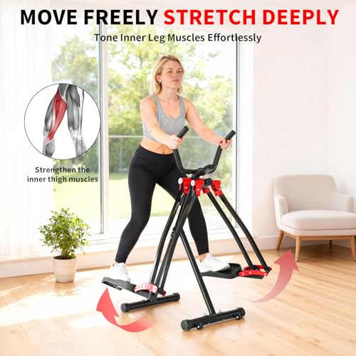 Air Walker Exercise Machine, 30" inch Stride Space Walker Elliptical Trainer for Home Use, Low-Impact Elliptical Cross Trainers Compact Steppers for Men and Women Full-Body Cardio & Leg Toning - Image 5