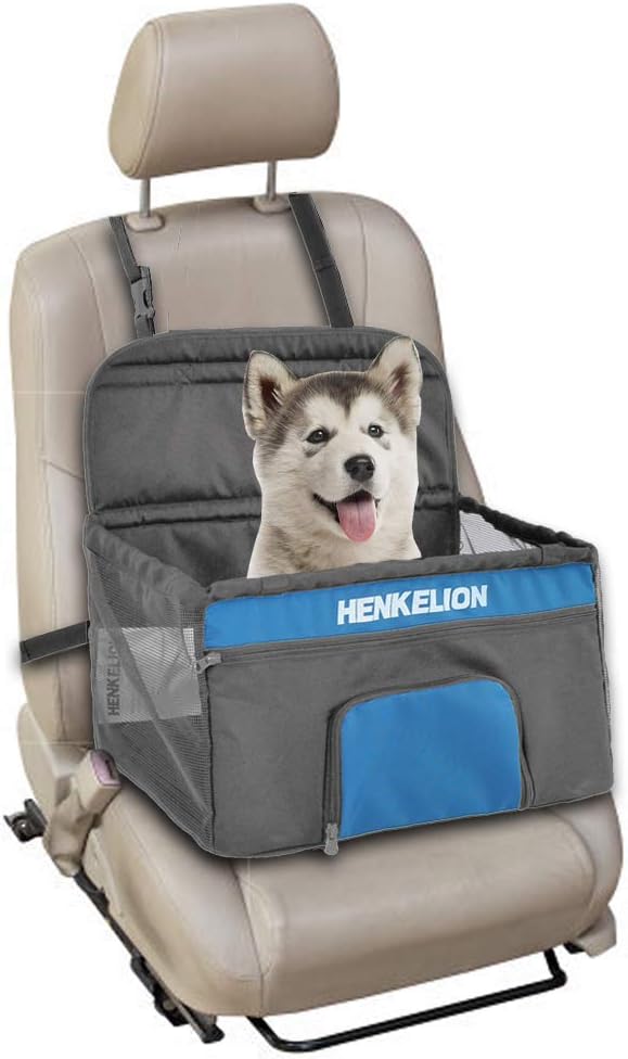 LI Zhi SHAI Pet Dog Booster Seat Pet Booster Seat for Cars Pet in-car Booster Car Seat Mesh Hanging Breathable Waterproof Double Layers…