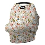 Milk Snob Original 5-in-1 Cover - Nursing Cover for Breastfeeding - Baby Carseat Canopy & Stroller - Essential All-in-One Design - Gift for Mom, Baby (Strawberry Fields)