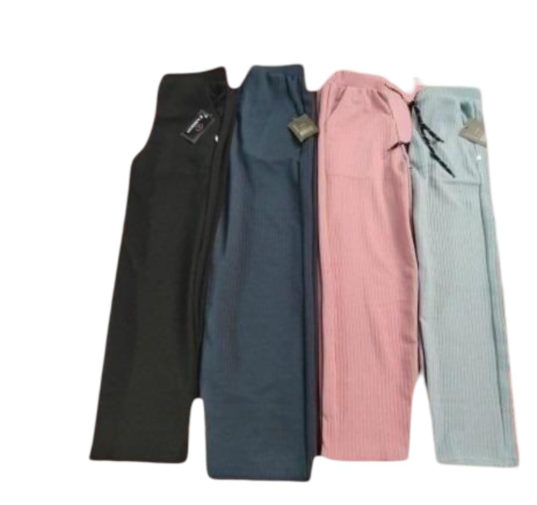Women’s Stylish Palazzo Pants Pack of 2 – Multicolor with Pockets-image-11