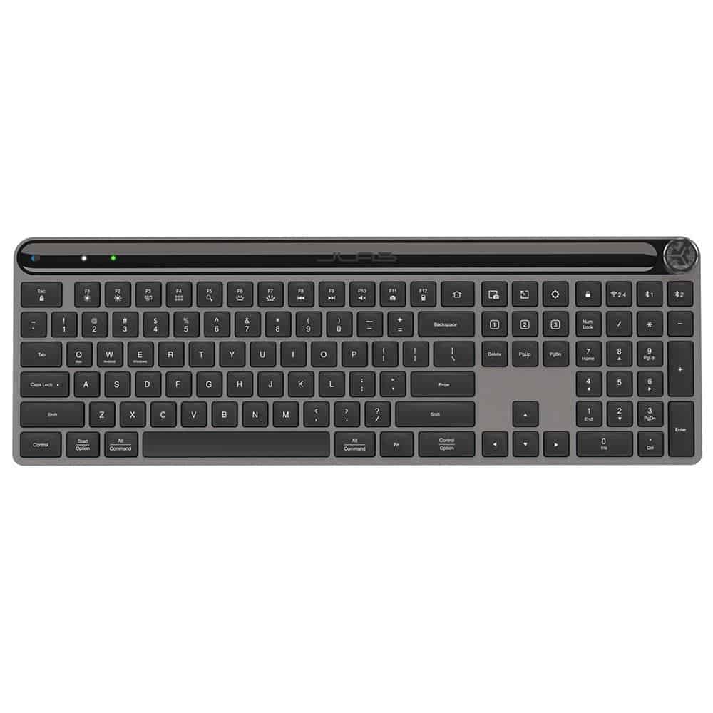 JLab Epic Advanced Wireless Keyboard - Multi-Device Backlit Rechargeable Bluetooth Keyboard with 2.4G USB Connectivity, Slim Design, Full-Size Office Keyboards with Keys-image-26
