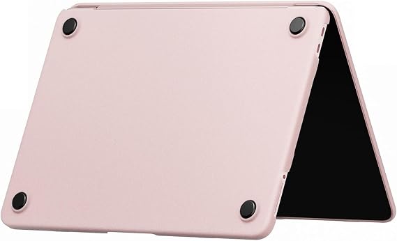 Apple Macbook Neo 13 İnç Uyumlu Kılıf A3404 (2026) Mat Buzlu Koruyucu Sert Kapak Pastel Pembe