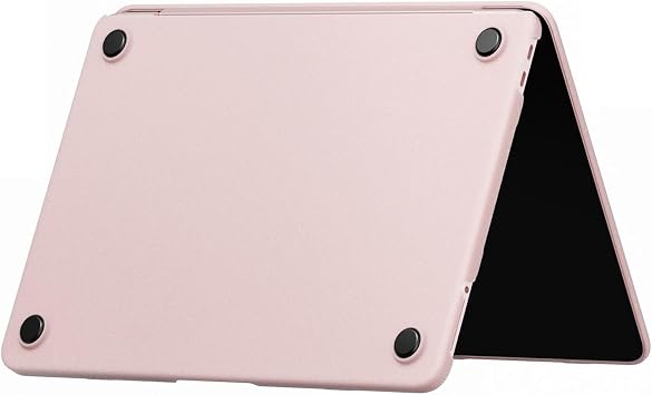 Apple Macbook Neo 13 İnç Uyumlu Kılıf A3404 (2026) Mat Buzlu Koruyucu Sert Kapak Pastel Pembe