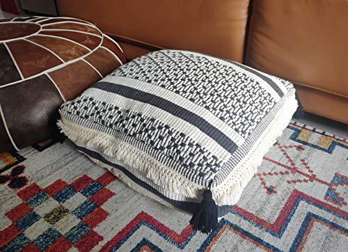 image for YISSEN RISEON Boho Hand Woven Contemporary Boho Cotton Linen Fabric