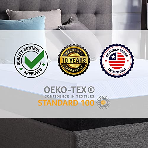 Bridgevine Home Blue Ice Yarn Cool To Touch Hybrid Mattress, Anti-Inflammatory Copper Infused Memory Foam Technology, Adaptive Sleep Support, Bed In A Box, For All Sleeper Types, Twin Xl #TOP7