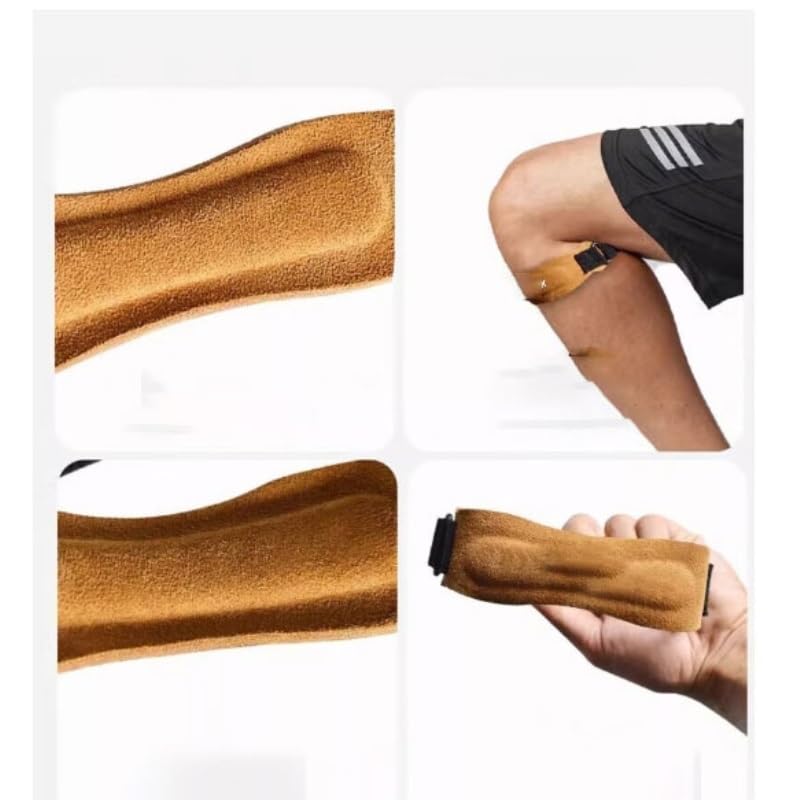 Exercise, protection Patellar Strap Knee Pads for Running Sports Protection Knee Guards Soft Cowhide for Fitness, cycling, running, playing football