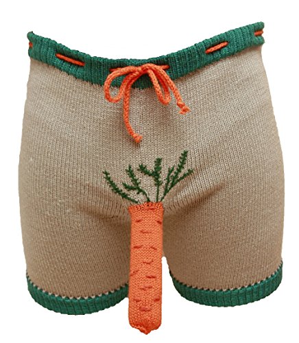 MySexyShorts Men’s Carrot Shorts Boxers Underwear, Carrot Boxers, Funny Mens Underwear, Gag Gift (XS)