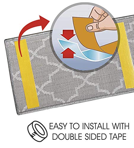 Sussexhome Stair Treads - 100% Polypropylene Carpet Strips For Indoor Stairs - Easy To Install Runner Rugs W/ Double Adhesive Tape - Safe, Extra-Grip, Decorative Mats - 4-Pack - Gray #TOP3