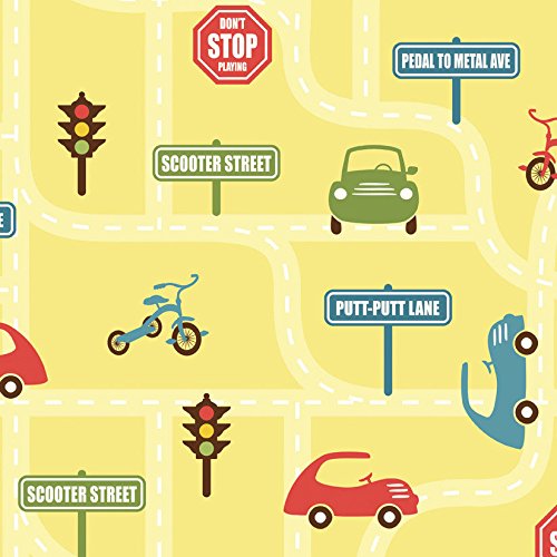 Cruiser Blvd Yellow 6 Fabric Fat Quarters by Sheri McCulley Studio for Riley Blake