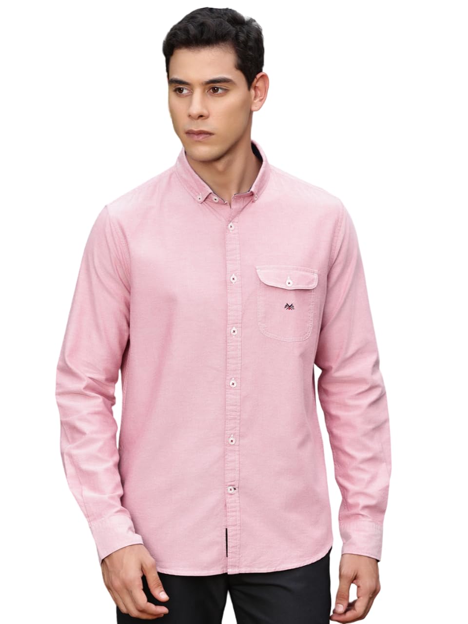 Thomas Scott Uomo | Tinta unita | Manica lunga | Vestibilità regolare | 100% cotone | Tasca singola | Colletto spalmato | Camicia casual (disponibile in taglie forti)