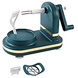 Super sûr : le design à bascule humanisé vous permet de peler autant que vous le souhaitez, ce qui le rend plus sûr. Les ventouses sur la partie inférieure maintiennent les fruits et légumes fermement pendant la rotation et les rendent plus sûrs