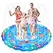 IEEILULU Splash Pad, 170CM Almohadilla Aspersor de Juego Agua, Jardín de Verano Juguete Acuático para Niños (Azul)