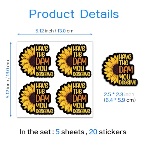 Calcomanías de girasol divertidas contra el diseño aburrido en laptops y termos 3
