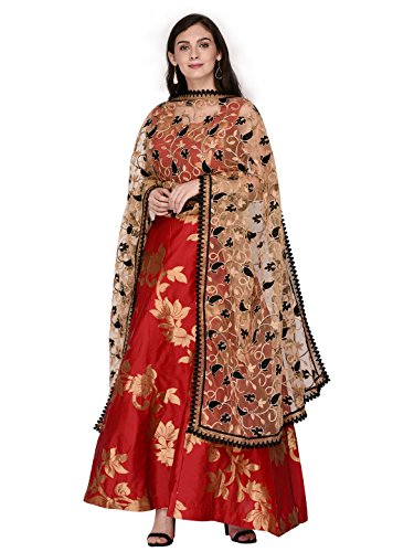Woman's Net Dupatta with Embroidery.3