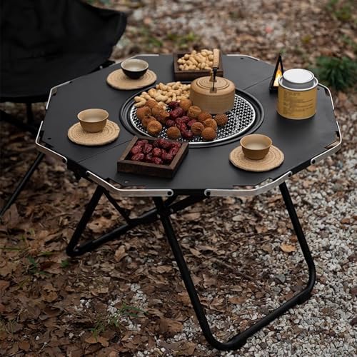 Table de barbecue au charbon de bois portable et pliante - 8