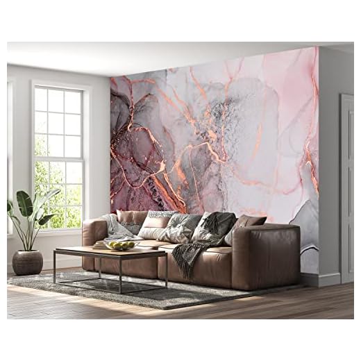 Pink Marble Wallpaper - Removable Marble Wallpaper - Self Adhesive Vinyl Wallpaper - 375cm x 263cm (147.6" x 103.5")