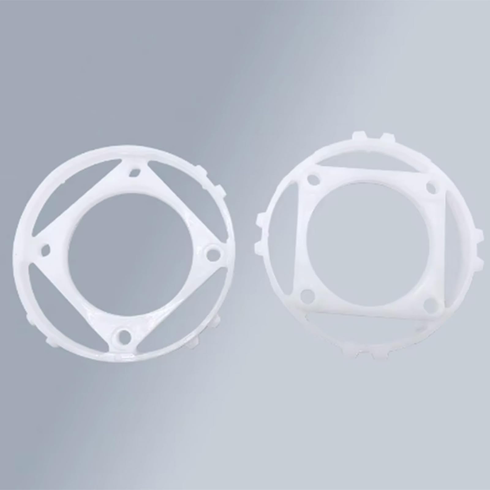 Lot de 5 anneaux d'aspect blanc 100 x 60 x 15 mm 15 ° - Pour le travail du métal et du plastique