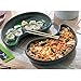 Bon Chef 5104BLK Aluminum Ying and Yang Bowl, 2-1/2 quart Capacity, 15" Length x 9" Width x 2-1/4" Height, Black (Pack of 2)