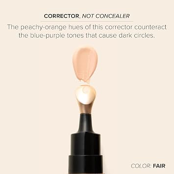 DRMTLGY Luminous Corrector SPF 41, Under Eye Color Corrector for Dark Circles, Anti-Aging Tinted Cream, Hydrating Serum with Peach Undertone, Medium