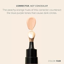 DRMTLGY Luminous Eye Corrector SPF 41, Under Eye Color Corrector for Dark Circles, Anti-Aging Tinted Eye Cream, Hydrating Eye Serum with Peach Undertone, Tan