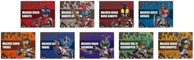 Kamen Rider Kabuto 01 [Graph Art Illustration] Acrylic Card Complete Set of 9 Pieces Box