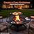 BALI OUTDOORS Fire Pit with Poker, 40 inch Outdoor Fire Pit Patio, Wood Burning Firepits for Outside with Grill