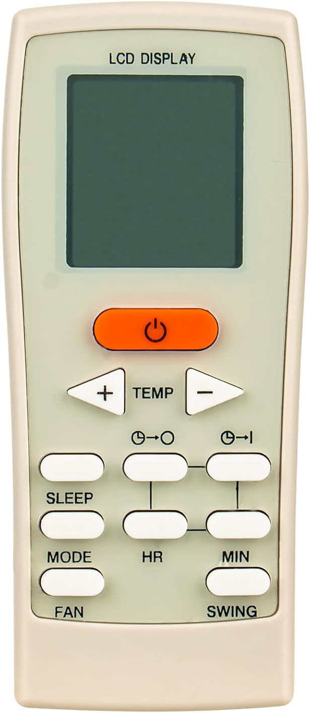 ALLIMITY GZ-12A-E1 Replaced Remote Control Fit for York Split and Portable Air Conditioner Remote Control GZ12AE1