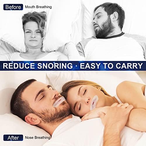 Sleep Strips, 90 Pcs Mouth Tape, Upgrade Anti Snore Mouth Strips for Better Nose Breathing, Less Mouth Breath and Snore, Improved Nighttime Sleeping for Men Women