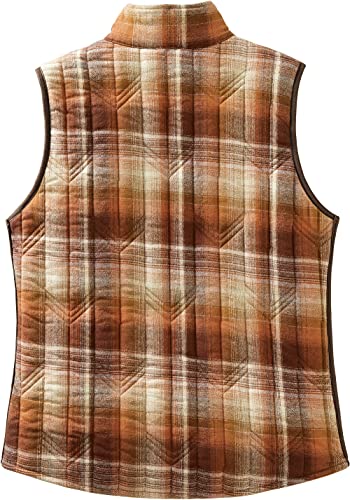 Legendary Whitetails Women's Plus Size Cedar Cabin Reversible Vest, Pumpkin Spice, 1X #TOP3