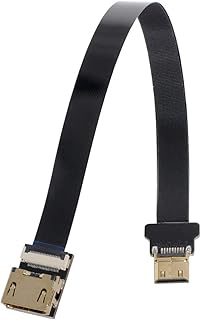 xiwai CYFPV HDMI Female to Mini HDMI Male Extension FPC Flat Cable 1080P for FPV HDTV Multicopter Aerial Photography (0.5m)