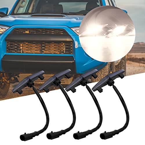 Aynaxcol 4PCS Front Grille Raptor Lamps Lights Car Accessories with Harness and Fuse, Replacement for Toyota 4Runner SR5, TRD Off-road, Limited, TRO Pro 2014-2019, TRD Pro 2014-2021 (White) by Aynaxcol - Used condition - Image 7